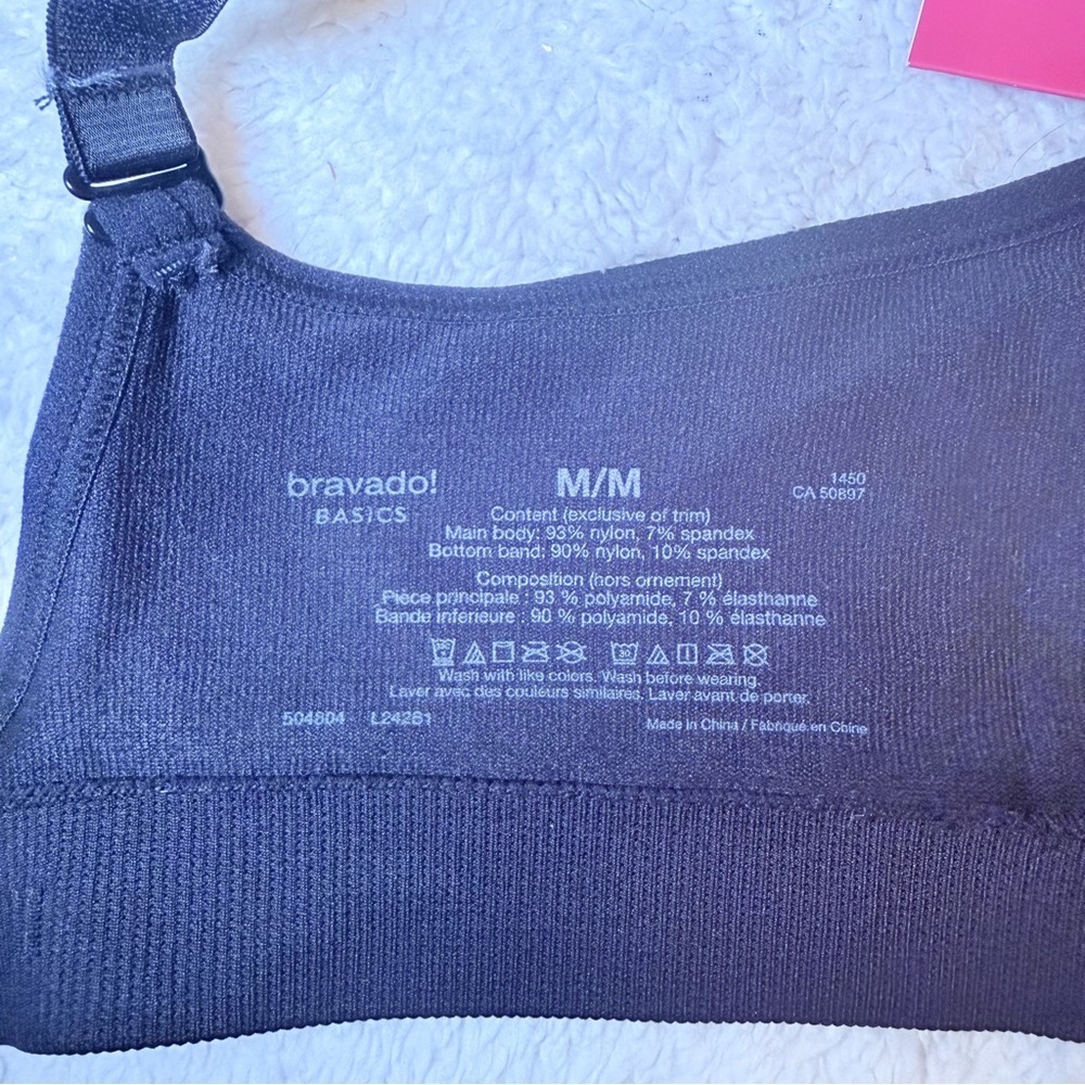 Bravado Basics Comfort Nursing Bra - Black - Size Medium - Picture 7 of 7